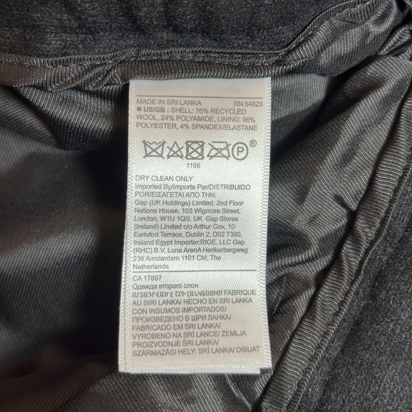 NWT Banana Republic Black Wool Blend Pants - Picture 12 of 15